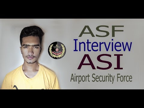 ASF Interview ASI Airport Security Force Asi Interview || ASF Asi Interview