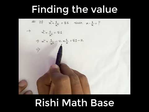 simple algebraic equation solving, Rishi Math Base, 250725