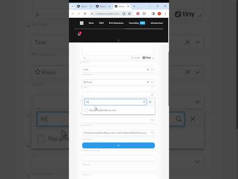 CRM app in Elwis