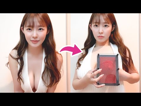 【ノーブラ】おっpいの型を取ってみたら予想以上に...///