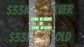 1,000 OUNCE SILVER BAR($33K) VS GOLD😳 #gold #wealth #preciousmetals