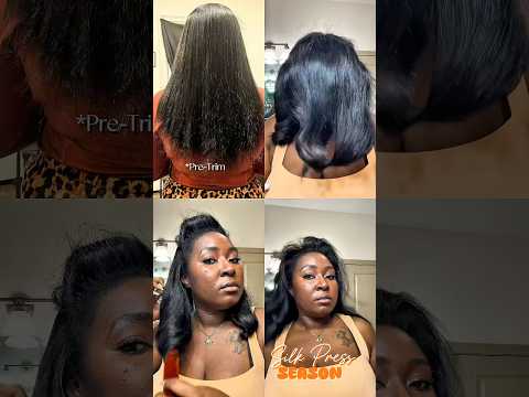 My first silk press in yearsss🫶🏾 #silkpress #silkpressnaturalhair #lengthretention #type4hair