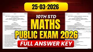 10th Public Exam 2026 Maths Question Paper Analysis 🔥 | Easy-ah Kastama? Full Review!