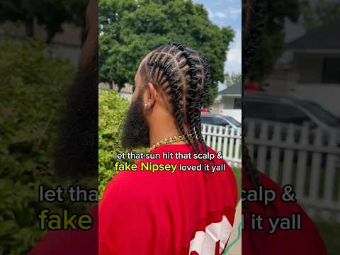 He obviously loves his hair 😂💪🏾 #stitchbraids #hairstyles #twistbraids #locstyles #twiststyles