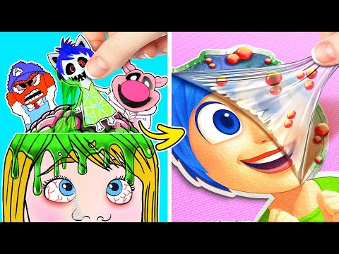 HELP! Inside Out 2 Emotions Are Monsters! *Giant Paper Game Of Clue*