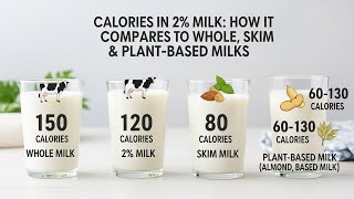 Calories in 2% Milk: How It Compares to Whole, Skim & Plant-Based Milks