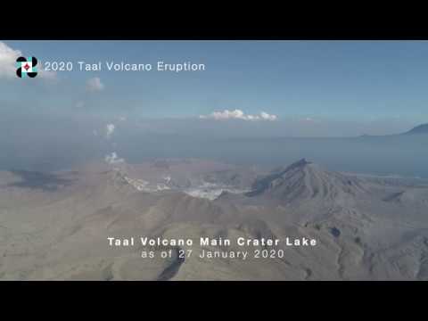 Taal Volcano Main Crater Lake (as of 27 January 2020)