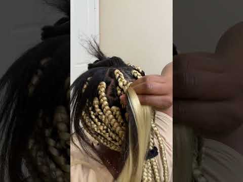 How to tuck in your hair #braids #boxbraids #hairbraid #braidstyles #knotlessbraids