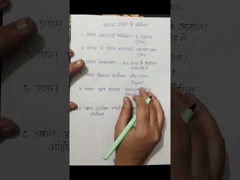महात्मा गांधी के द्वारा चलाए गए आंदोलन, important facts youtube shorts gk facts