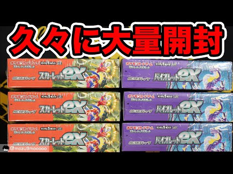 【ポケカ】久々に大量開封！スカーレットexとバイオレットex！！#ポケモンカード #ポケポケ #pokemoncards 　#テラスタルフェスex