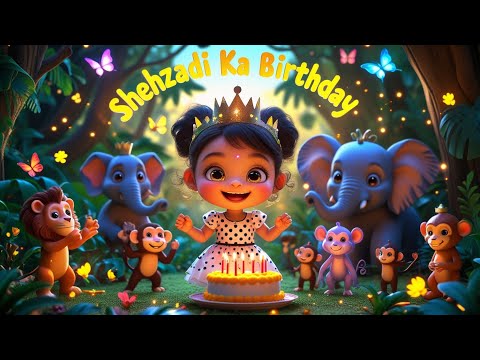 Happy birthday 🎂🎈 Song | 3D Animation Hindi Nursery Rhymes For Kids #nurseryrhymes 