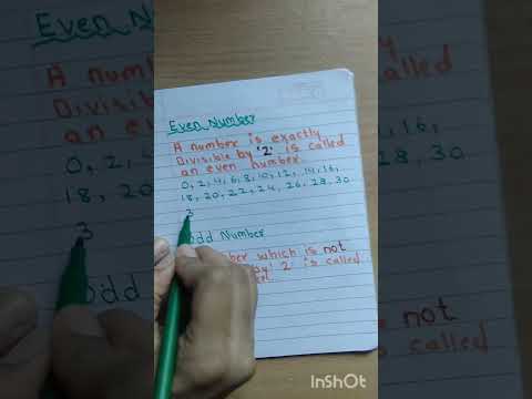 ||Even and Odd Numbers|| @mathematics tutorial