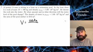 PHYSICS QUESTION: ARCHIMEDES PRINCIPLE