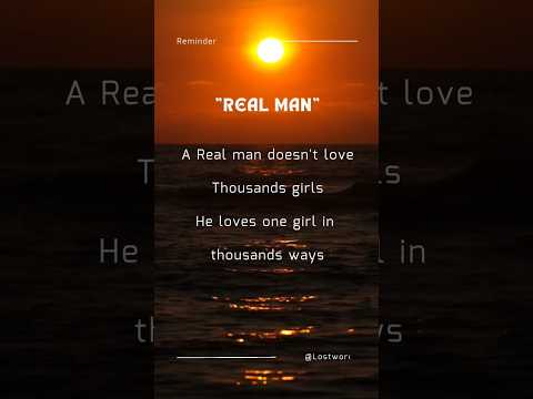 Real Man ❤️ #quotes #untoldlines #shorts