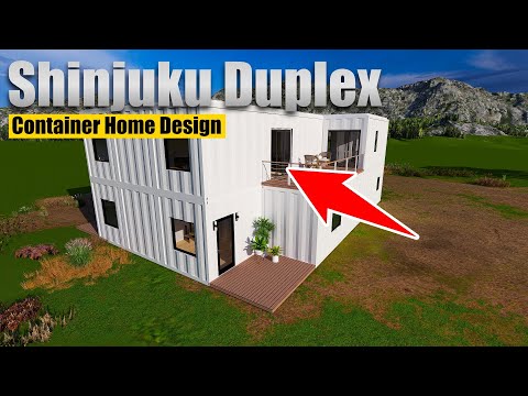 Shinjuku Duplex | 10-Container Shipping Container Home | Modern Design for Multi-Family & Airbnb
