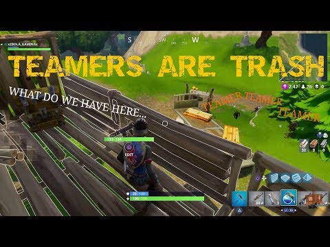 FORTNITE BATTLE ROYALE TEAMING PIECES OF GARBAGE!