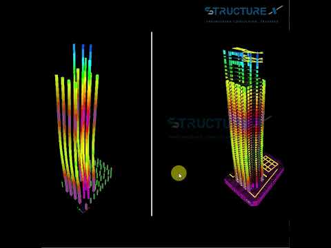 "Executive Tower Structural Analysis | Buckling Factor 3.281 | StructureX Pvt. Ltd."
