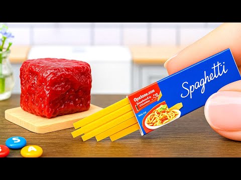 Best Of Spaghetti | How to Make Miniature Spaghetti & Meatballs | Miniature Cooking Food Recipes