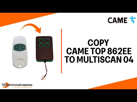 How to Copy a CAME TOP 862EE Remote to a MULTI SCAN 04 Cloning Remote