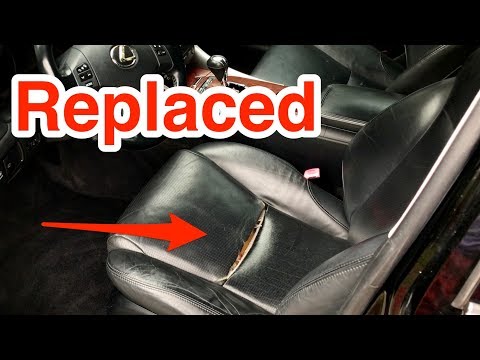 How to replace Lexus leather seat cushion cover.