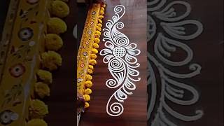 simplerangoli #borderrangoli #sideborders #muggulu #art #aashritareddymuggulu #easybordermuggulu