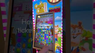 🎯INSANE Candy Crush Arcade Ticket Reveal🍬🎉l Giant Screen Game!#CandyCrush#ArcadeChallenge#Shorts