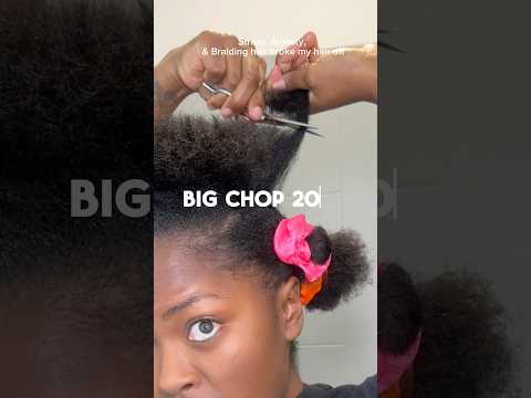Welcome to big chop 2025✨ #naturalhair #bigchop #blackwomen