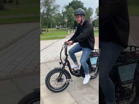 Coderus tries out the new Eezy Bike electric bikes at Adastral park! #ebikes #sustainability