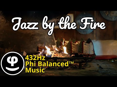 Relaxing Jazz by the Fireplace | 432Hz Phi Balanced™ Music for Deep Relaxation & Focus