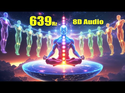 639 Hz 8D Audio | Heart Chakra Healing • Attract Love & Restore Inner Peace (Use Headphones)