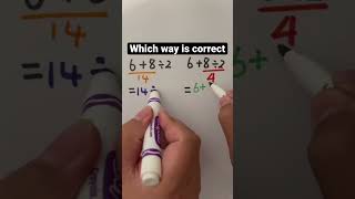 order of operations | tricky math #trickymath #shorts