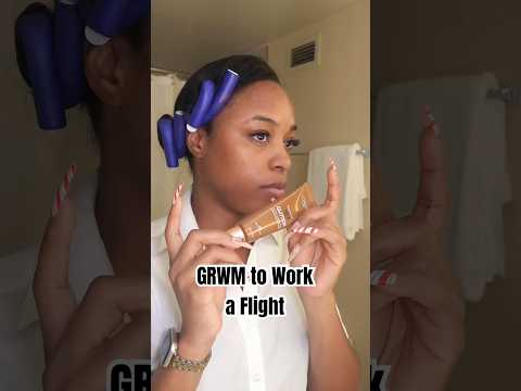 GRWM to work from PDX to SFO #flightattendant #makeuptutorial #grwm #lorealparis