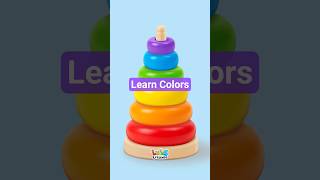 Learn Colors With Stacking Rings, Learning Colors For Toddlers, Kids & Baby, Toddler Video #shorts