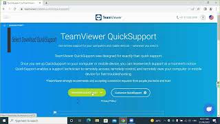 Tutorial to download and install TeamViewer for quick support (secure remote connection)