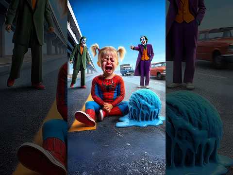Spider-Man tries to comfort a crying child 2 #spiderman #coffindance #sirenhead #avengers #marvel