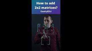 #GeeklyHub How to add 2x2 matrices? #Shorts | Precalculus
