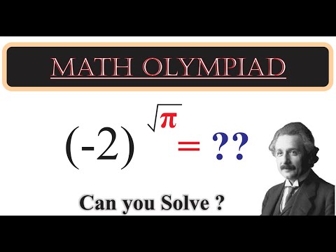 Olympiad Math l (-2)^ √ π l  Complex exponents Explained l A Nice Math Olympiad