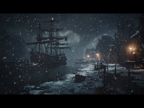 Maximum Relaxation to Sleep Deeply with Blizzard Sounds & Howling Wind Sounds | Frosty Wind Sound