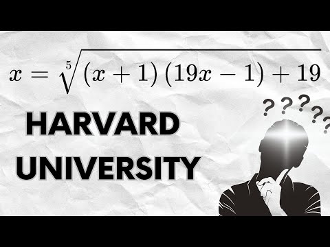 Harvard Admission Question | Can You Solve This Hard Algebra Problem? | Find X=?