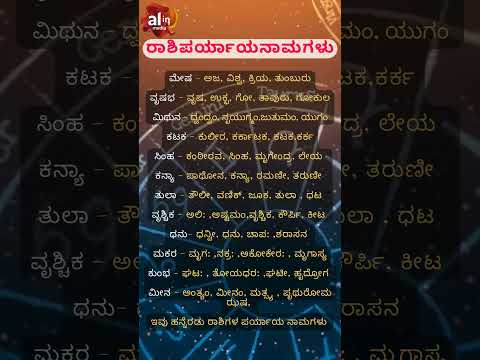 ರಾಶಿ ಪರ್ಯಾಯನಾಮಗಳು        #pandit #hindu #rahuketu #navagraha #Shanidev #Jyothishya #astro #astrology