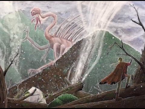 【アナログ】化け物の棲まう山【Speedpaint】
