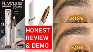 FLAWLESS Brows Hair Remover Detailed Demo & Honest Review #flawlessbrows | Eyebrows at Home!!
