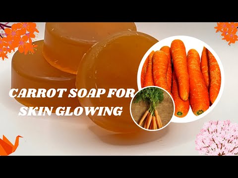 DIY Carrot 🥕 Soap for Skin Glowing (for beginners)
