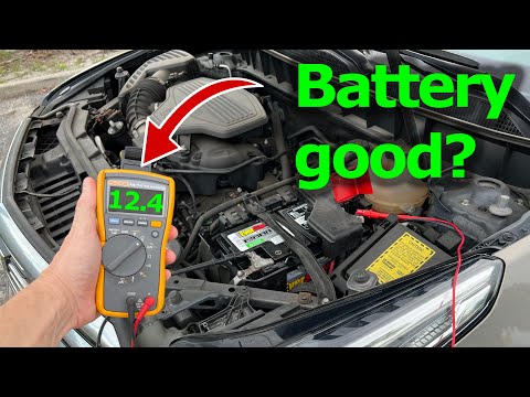 Car battery multimeter crank load test