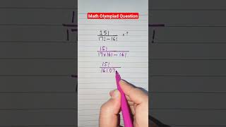 Math Olympiad Question #math #matholympiadquestion