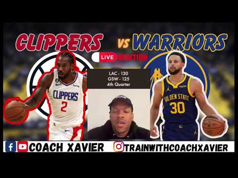 LA Clippers vs Golden State Warriors - Live Reaction with Coach Xavier