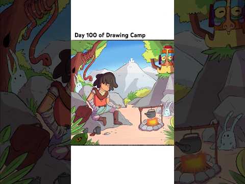 DAY 100 OF DRAWING ❤️❤️ #art #drawing #characterdesign #procreateart #asmr #discipline #day100
