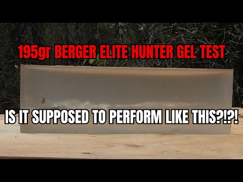 Berger Bullet Failure? | Berger Gel Test Results With 195gr Elite Hunter