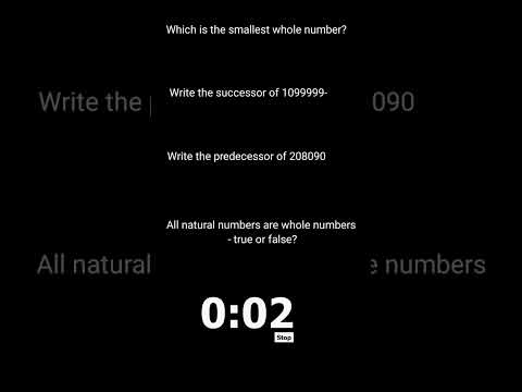 Revision -NCERT for Class 6 Chapter 2: Whole Numbers