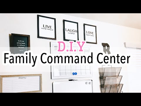 HOW I CREATED OUR NEW FAMILY COMMAND CENTER//DIY FAMILY COMMAND CENTER